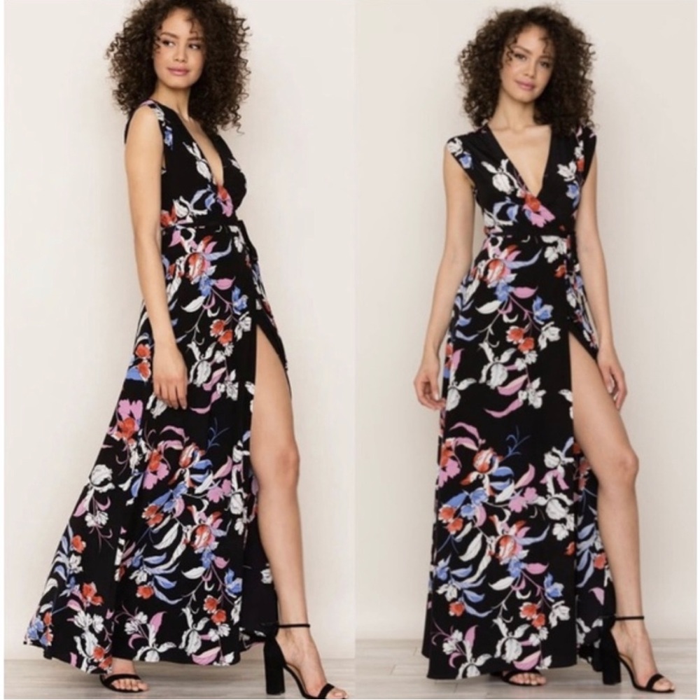 Yumi Kim Swept Away Floral Wrap Maxidress